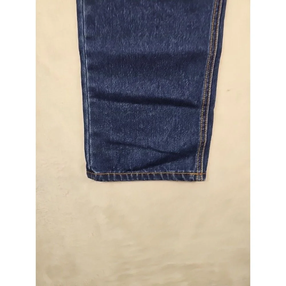 KDNK Mens 34‎ x 30 Denim Jeans Straight Leg Medium Wash Solid Blue